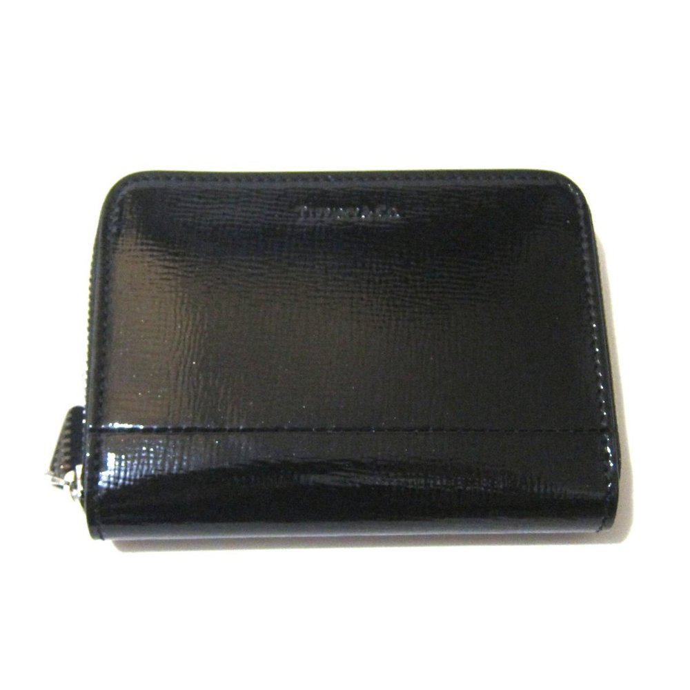 Zip Card Case In Patent Leather Wallet